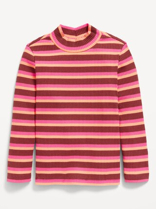 Printed Long-Sleeve Mock-Neck Top for Toddler Girls | Old Navy (US)