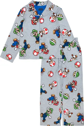 Kids' Nintendo Two-Piece Coat Pajamas | Nordstrom Rack