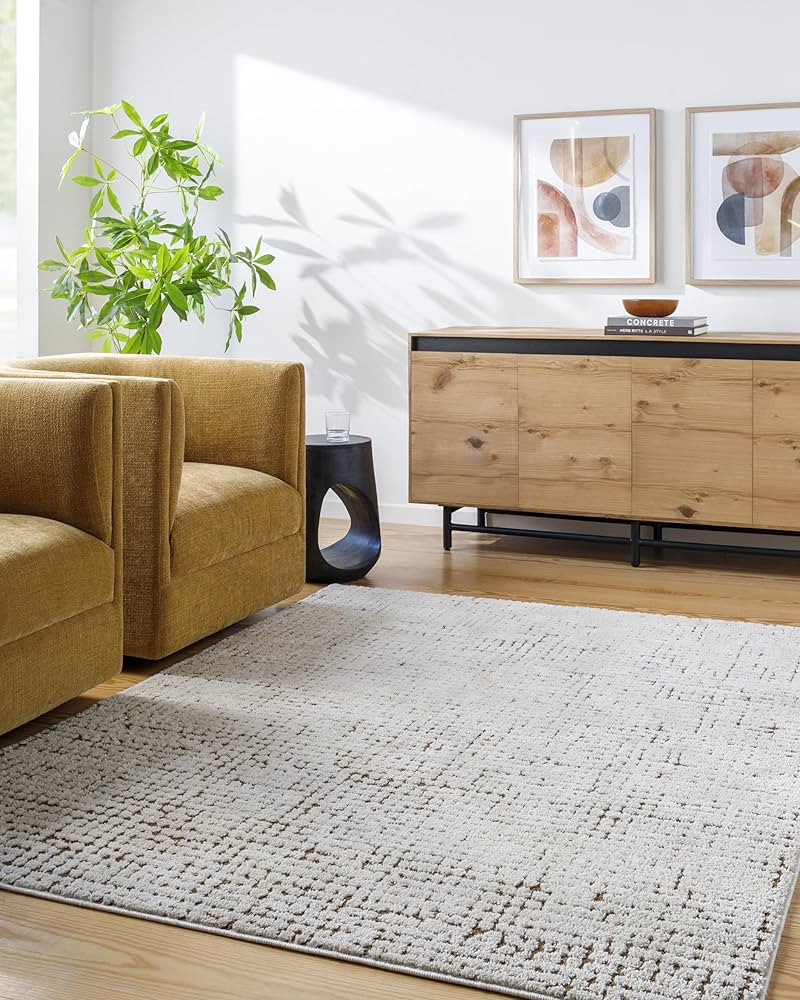 Surya x Our PNW Home Cascade Minimalist Area Rug, 9'2" x 12', Brown | Amazon (US)