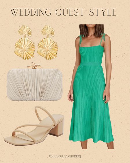 ✨Wedding Guest Style✨

Wedding guest, Amazon finds, summer dress, nude heel, gold earrings, pleated clutch bag 