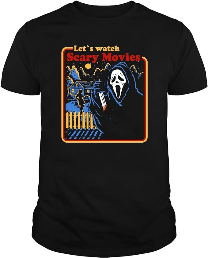 Anikitee Halloween Scary Movie Horror Shirt,Horror Movie T-Shirt,Long Sleeve,Sweatshirt… | Amazon (US)