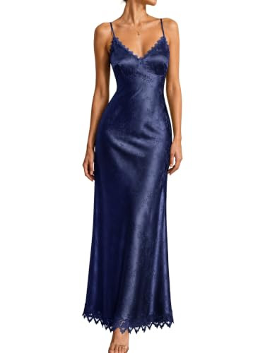 RIHOAS Semi Formal Dresses for Women Corset Satin Maxi Dress | Amazon (US)