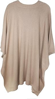 Modena Women's ExtraSoft Fine Knit Pullover Poncho. Sleeveless, Open Sides. V Neck Easy On and Of... | Amazon (US)