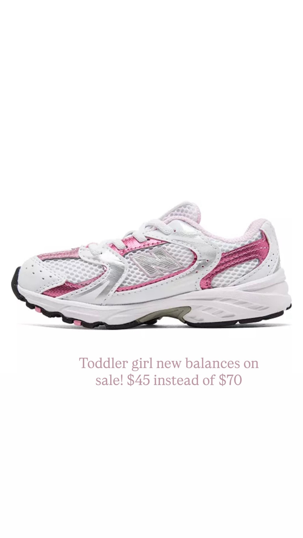 Toddler girl pink new balances on sale! 

#LTKKids #LTKFindsUnder50