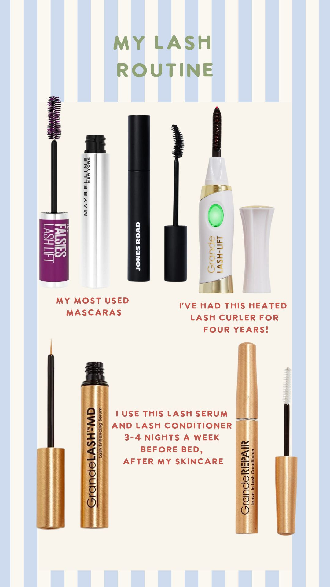 These are a must for my lashes! I've used this heated lash curler for 4 years, and the lash serum and lash conditioner is the best combo.  

 #LTKgrwm #LTKOver40 #LTKBeauty