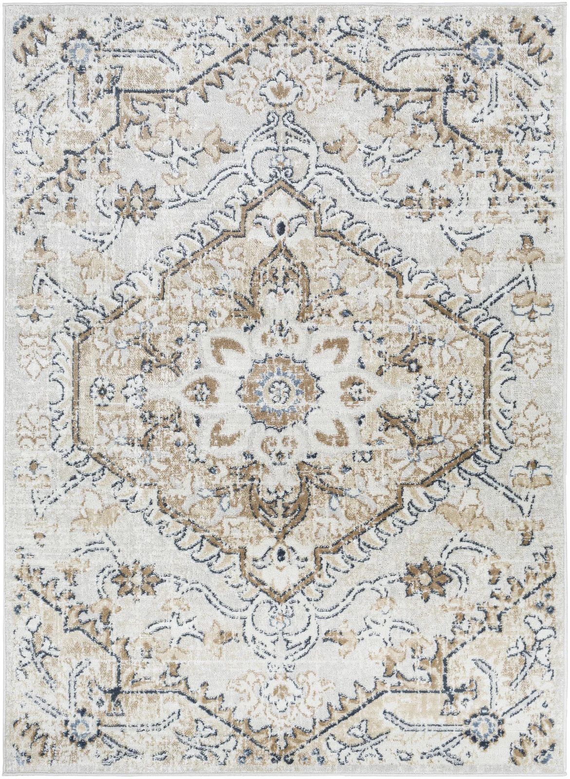 Brevyn Power Loom Performance Ivory Rug | Wayfair North America