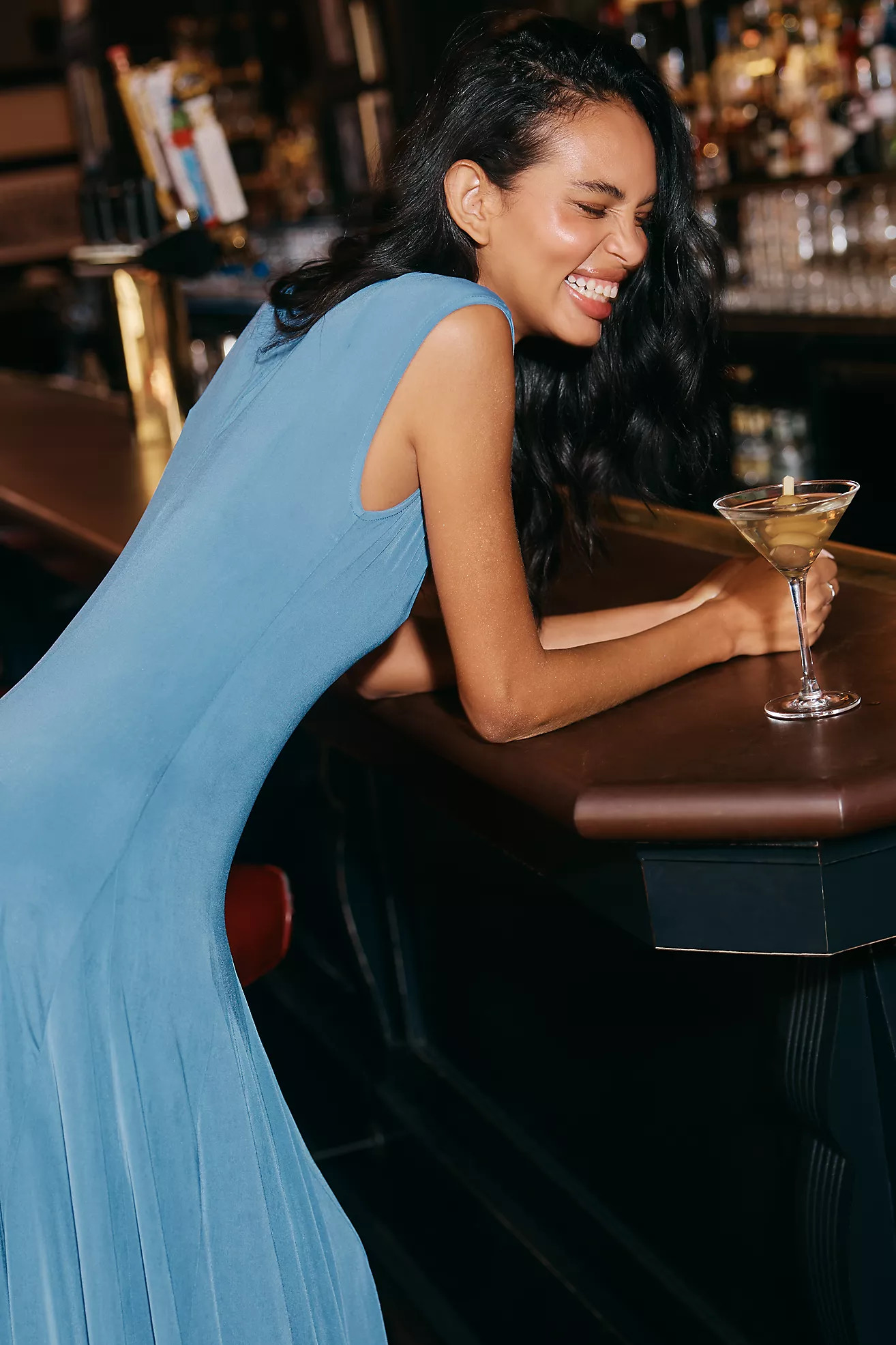 By Anthropologie Sleeveless Sheer Ruffled Maxi Dress | Anthropologie (US)