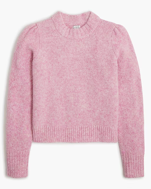 Fuzzy puff-sleeve sweater | J.Crew Factory