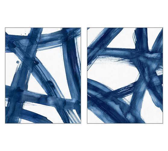 Blue Expression Canvases | Pottery Barn (US)