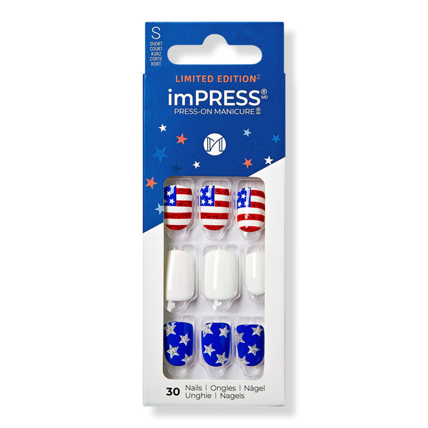 Bright Stars imPRESS Design Short Press-On Manicure Nails | Ulta