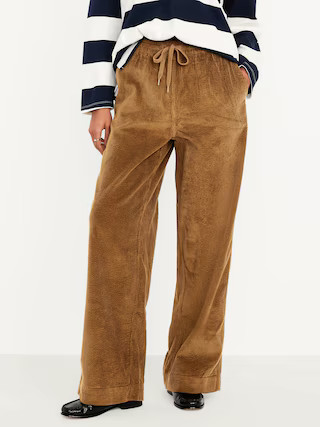 High-Waisted Pull-On Corduroy Pants | Old Navy (US)
