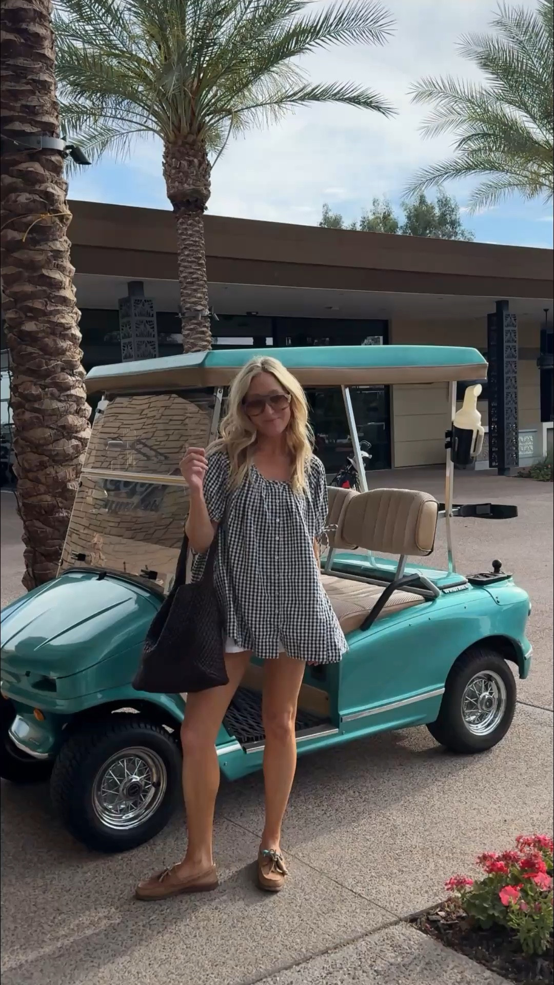 Gingham tunic on sale!!!  Wearing size small and have linen shorts underneath! 

#LTKdayinmylife #LTKgrwm #LTKSaleAlert