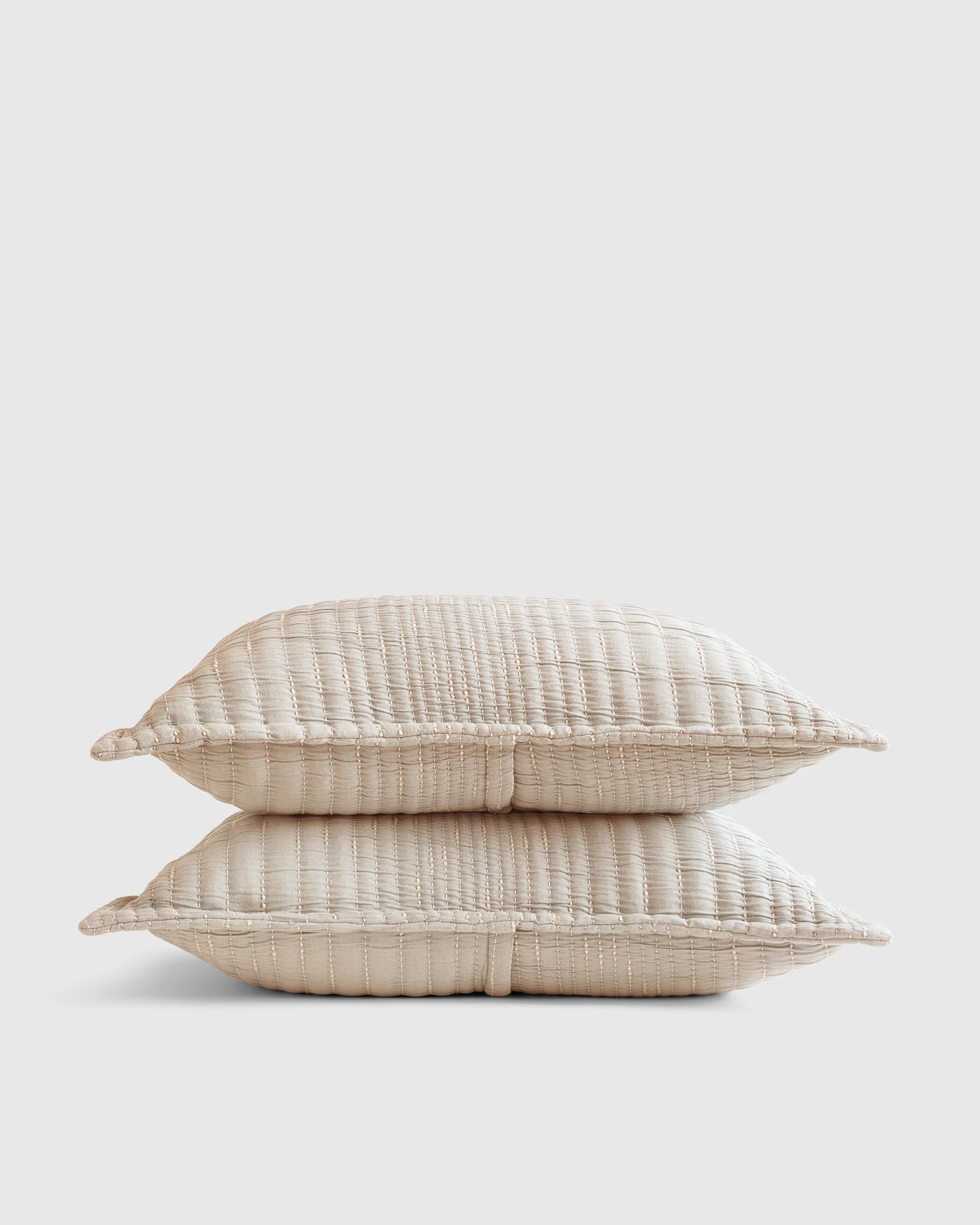 Organic Cotton Channel Stitch Sham Set | Quince