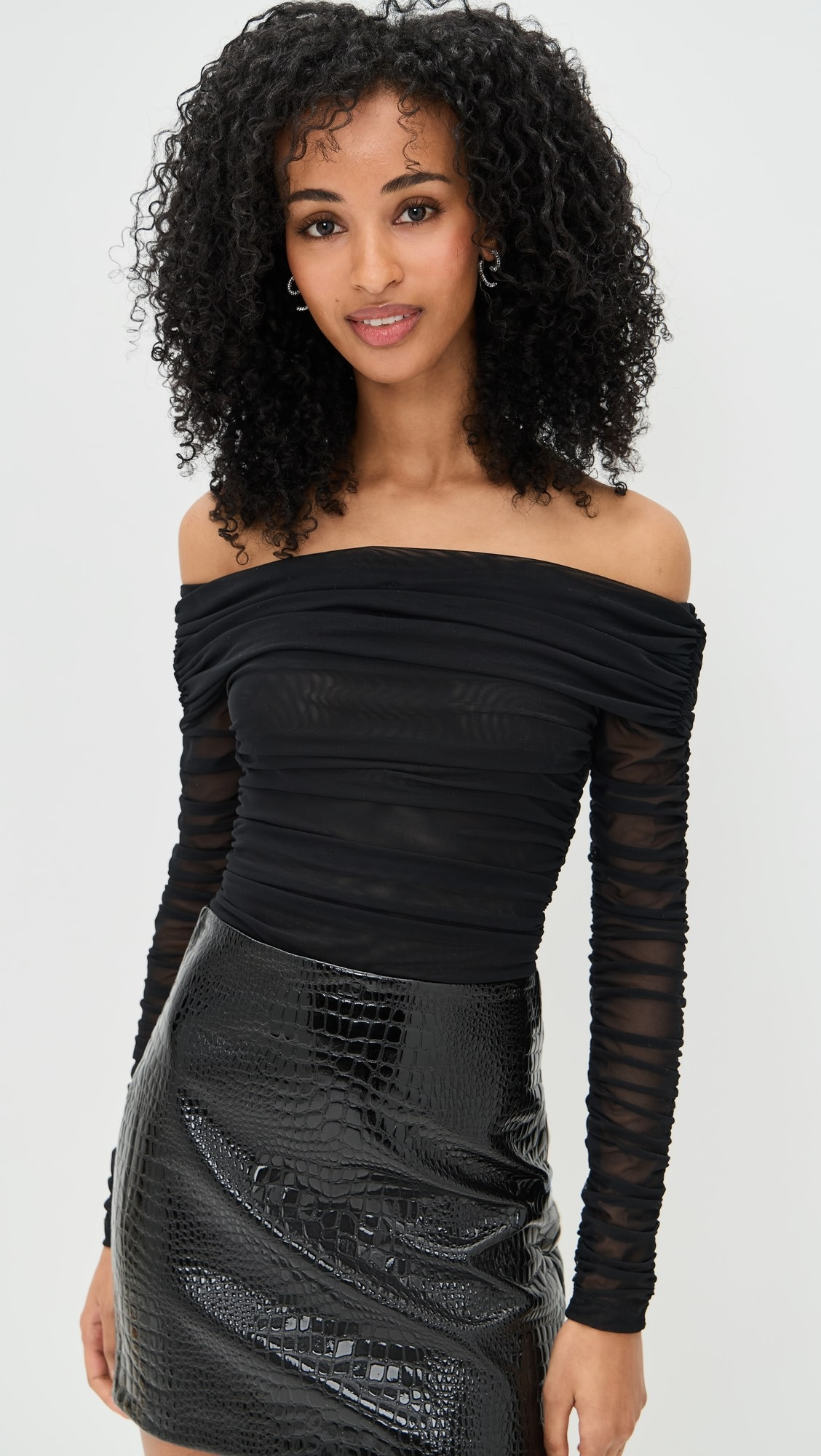 Poppie Off Shoulder Thong Bodysuit | Shopbop
