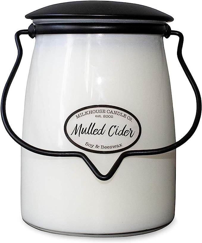 Milkhouse Candle Company, Creamery Scented Soy Candle: Butter Jar Candle, Mulled Cider, 22-Ounce | Amazon (US)