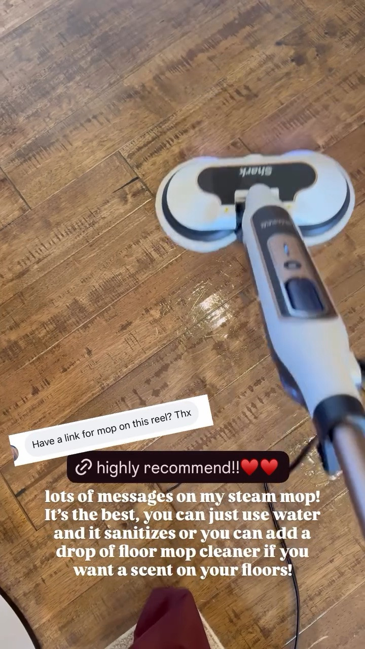 lots of messages on my steam mop! It’s the best, you can just use water and it sanitizes or you can add a drop of floor mop cleaner if you want a scent on your floors!

#LTKdayinmylife #LTKHome #LTKCon
