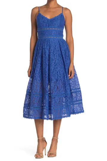 NSRSleeveless Lace Midi Dress | Nordstrom Rack