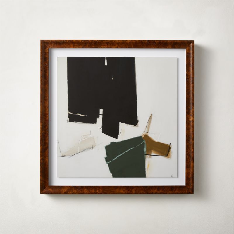 Latigo Framed Modern Abstract Wall Art 24''x24'' + Reviews | CB2 | CB2