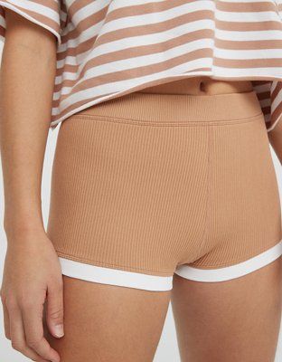 OFFLINE By Aerie Main Squeeze Seamless Super Shortie | American Eagle Outfitters (US & CA)