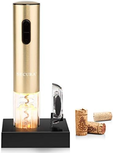 Secura Electric Wine Opener, Automatic Electric Wine Bottle Corkscrew Opener with Foil Cutter, Re... | Amazon (US)