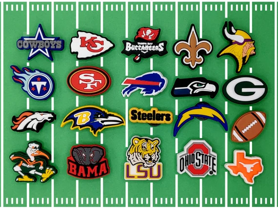 Football Team Croc Charms | Etsy | Etsy (US)