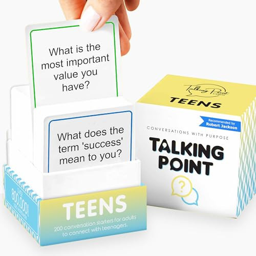 200 Conversation Cards for Teens - Engaging & Deep Questions to Build Trust, Encourage Self-Expression & Strengthen Relationships – Great for Parents, Teachers, Group Discussions & Quality Time | Amazon (US)