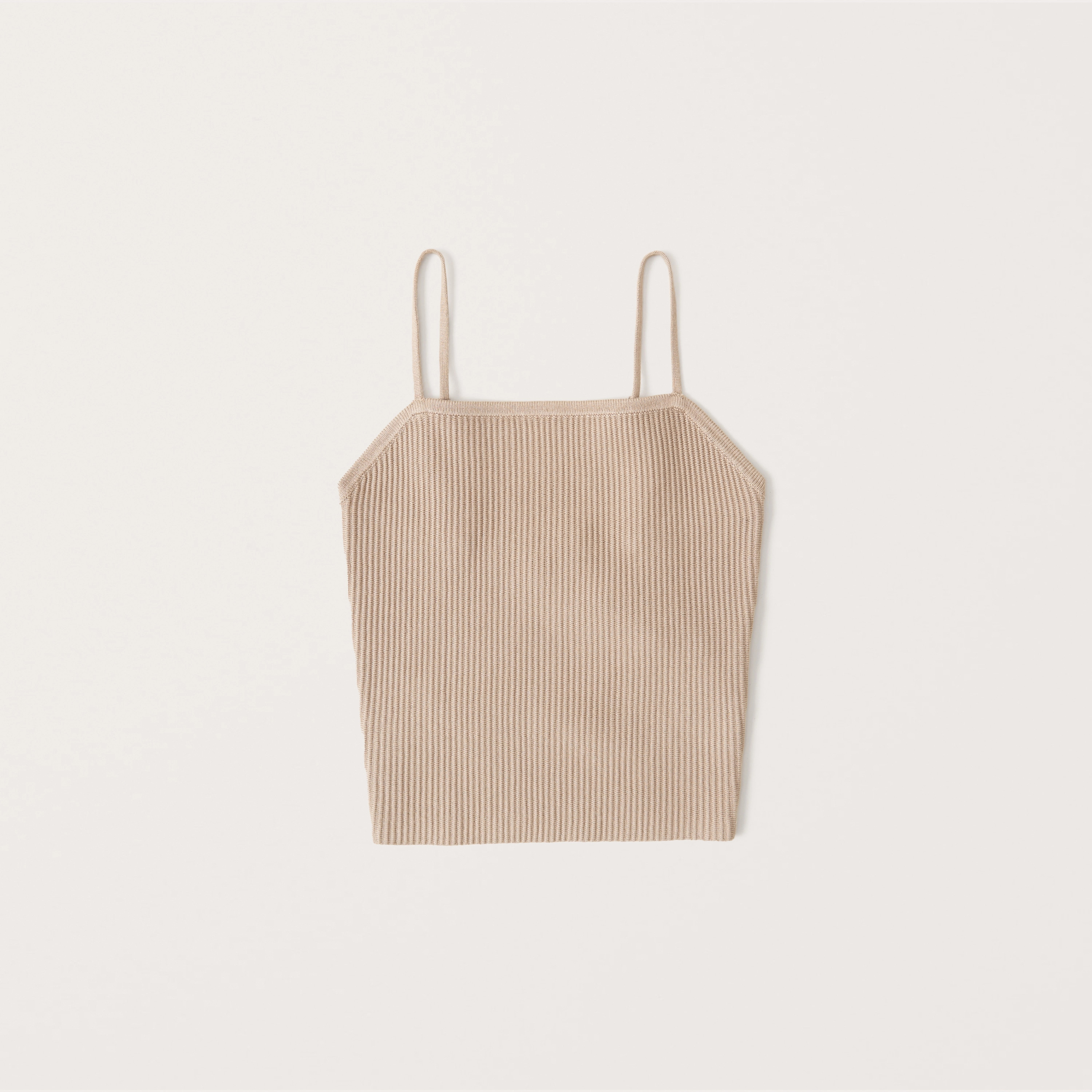 Ribbed Squareneck Cami Tank | Abercrombie & Fitch (US)