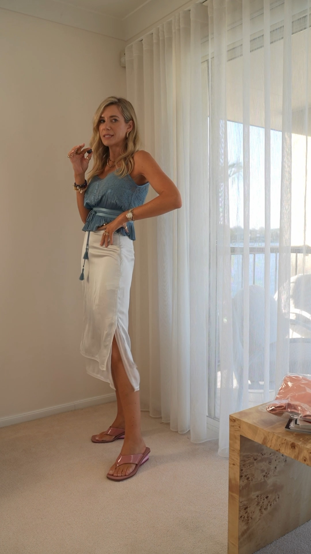 It’s hard not to be in love with a pencil midi skirt right now.

This one arrived from Zara and I love it so much, the style and fabric is great, it’s just the white is an icy white, a very cool colour and won’t match a lot of the things I had in mind for it to go with.

The other peach skirt on the other hand is great and very much on sale! 

Which do I keep?!
I wear a S in Zara
An 8 in the peach skirt

#LTKstyletip #LTKpartywear #LTKaustralia