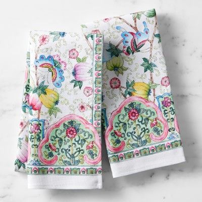 Famille Rose Towels, Set of 2 | Williams-Sonoma