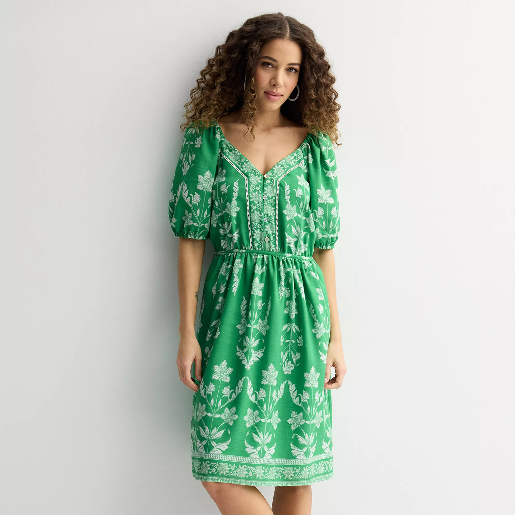 Women's Draper James Placement Print Midi Dress | Kohl's