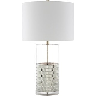 Java Contemporary Mirrored Glass 27.5-inch Table Lamp | Bed Bath & Beyond