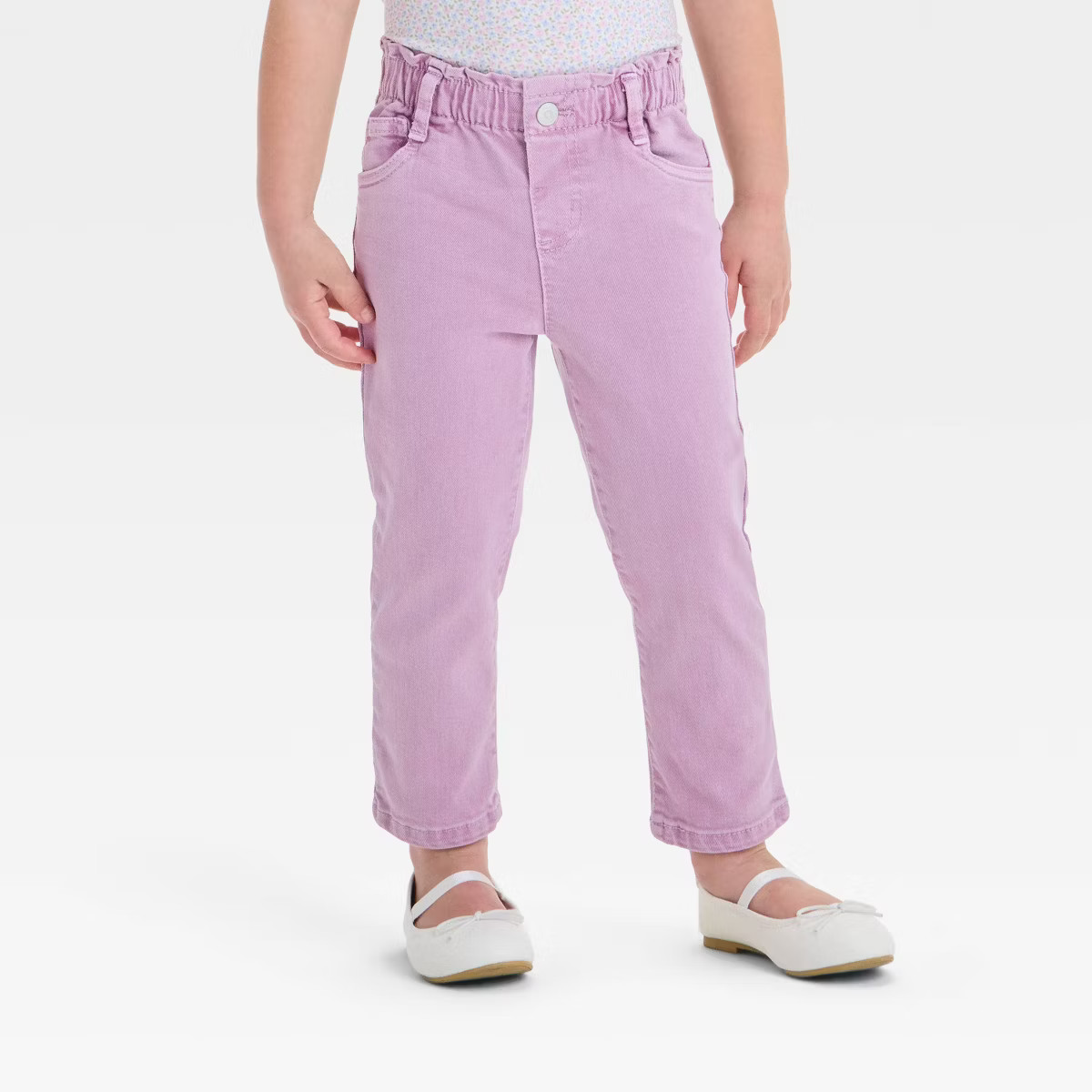 Toddler Girls' Lilac Paperbag Pants - Cat & Jack™ Lilac Purple | Target