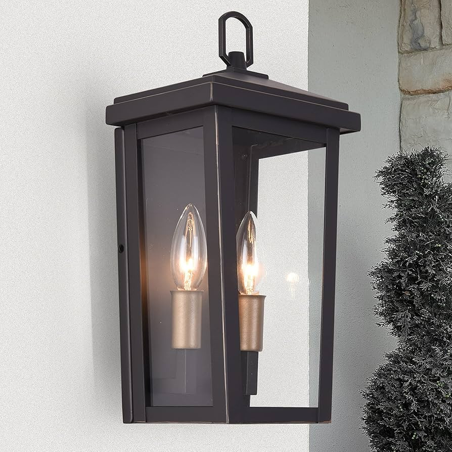Outdoor Wall Lights Porch Lights ORB Lanterns Wall Mount Fixture Aluminum Exterior Wall Light for... | Amazon (US)