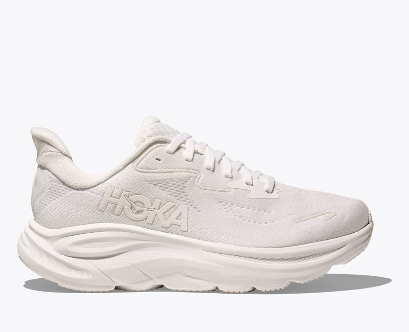 HOKA Women's Clifton 10 Shoes in White/White, Size 9 | Hoka One US
