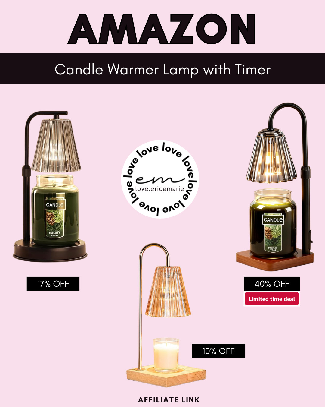 These Amazon candle warmer lamps look great in any space and the built-in timers are a nice safety touch. 

 #LTKHome #LTKSaleAlert