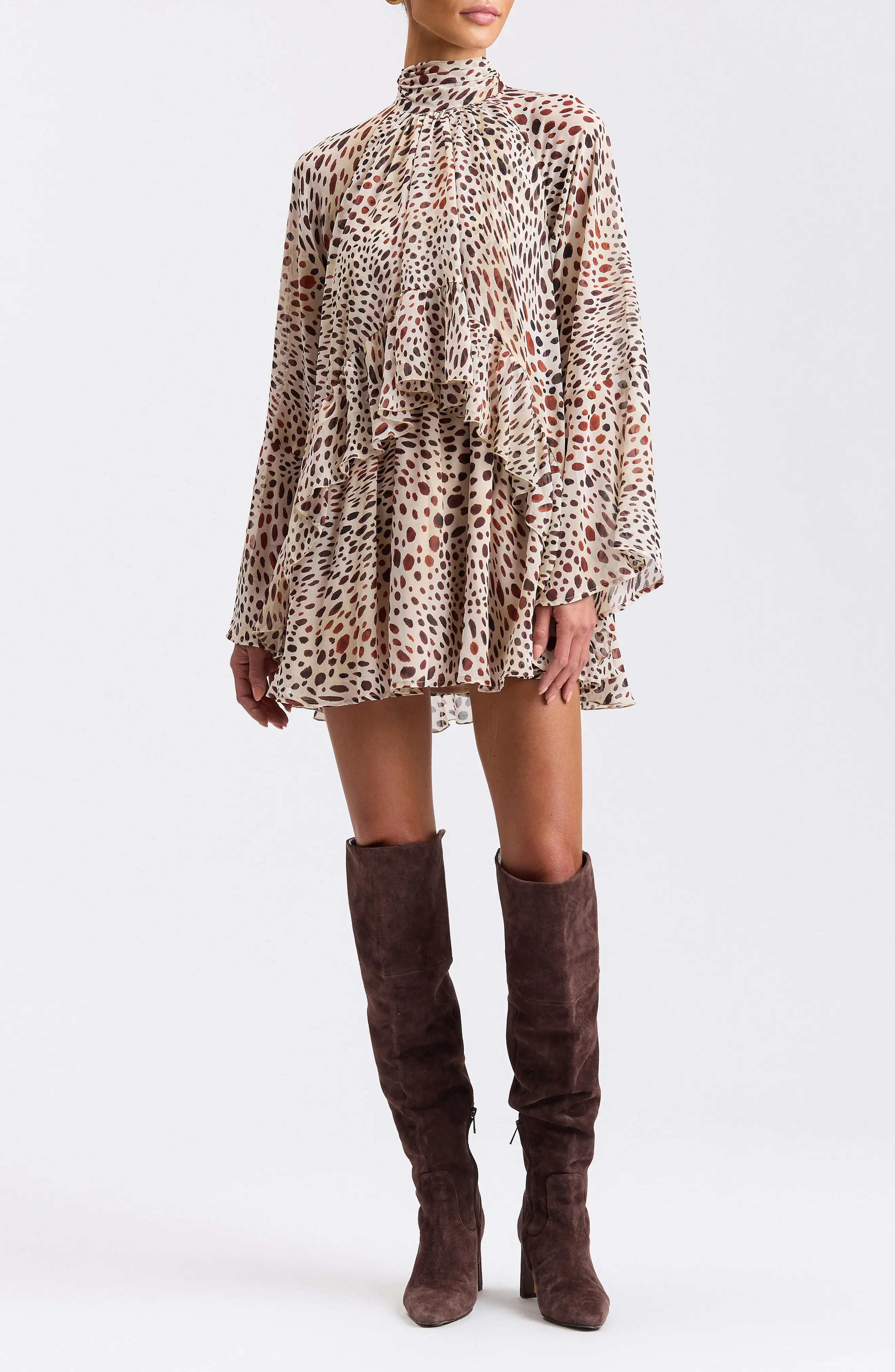 Avec Les Filles Ruffle Minidress (Women) | Nordstromrack | Nordstrom Rack
