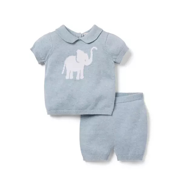 Baby Elephant Matching Sweater Set | Janie and Jack
