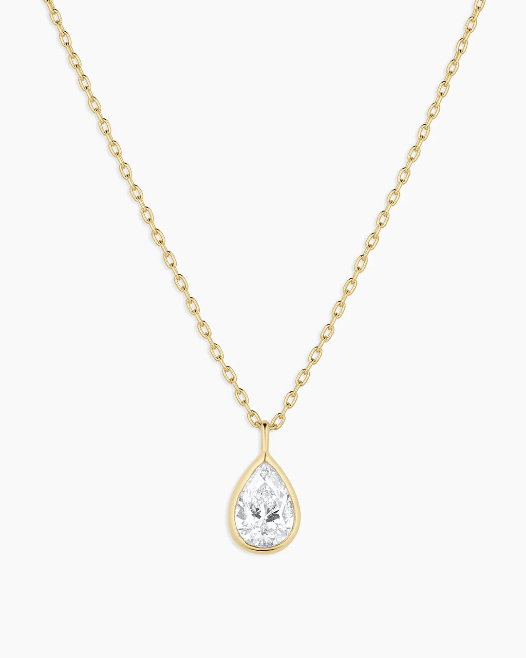 Classic Diamond Pear Necklace | Gorjana