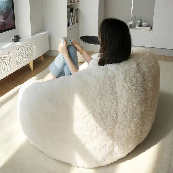 Giant Bean Bag Chair,Shell-Shaped Oversized Bean Bag Chair with Fille | Bed Bath & Beyond