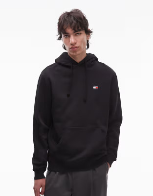 Tommy Jeans badge hoodie in black | ASOS (Global)