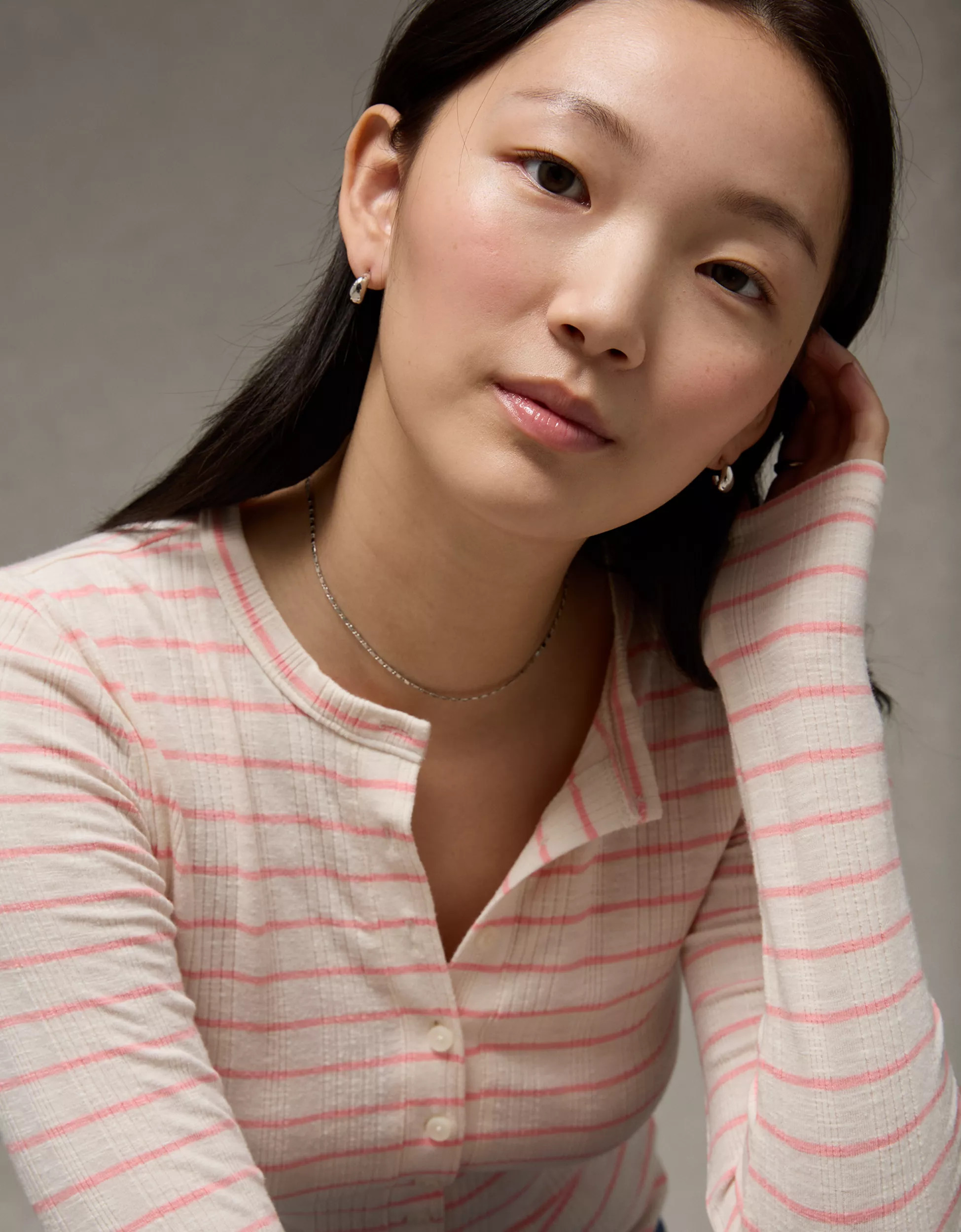 AE Long Sleeve Henley T-Shirt | American Eagle Outfitters (US & CA)