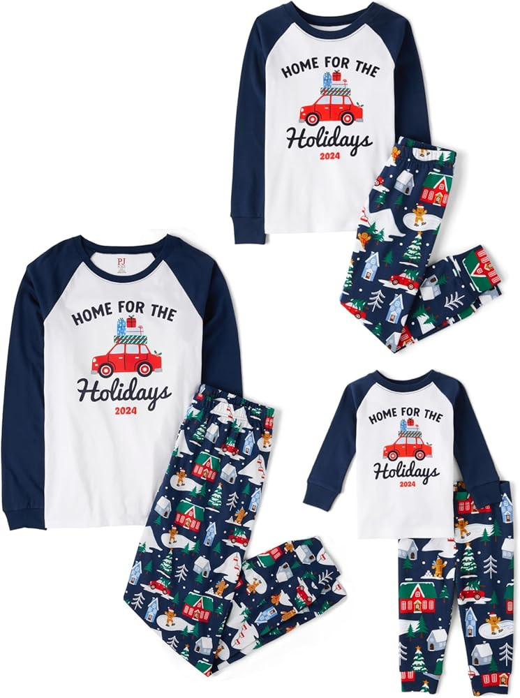 The Children's Place unisex-baby Christmas Pajamas, Cotton | Amazon (US)