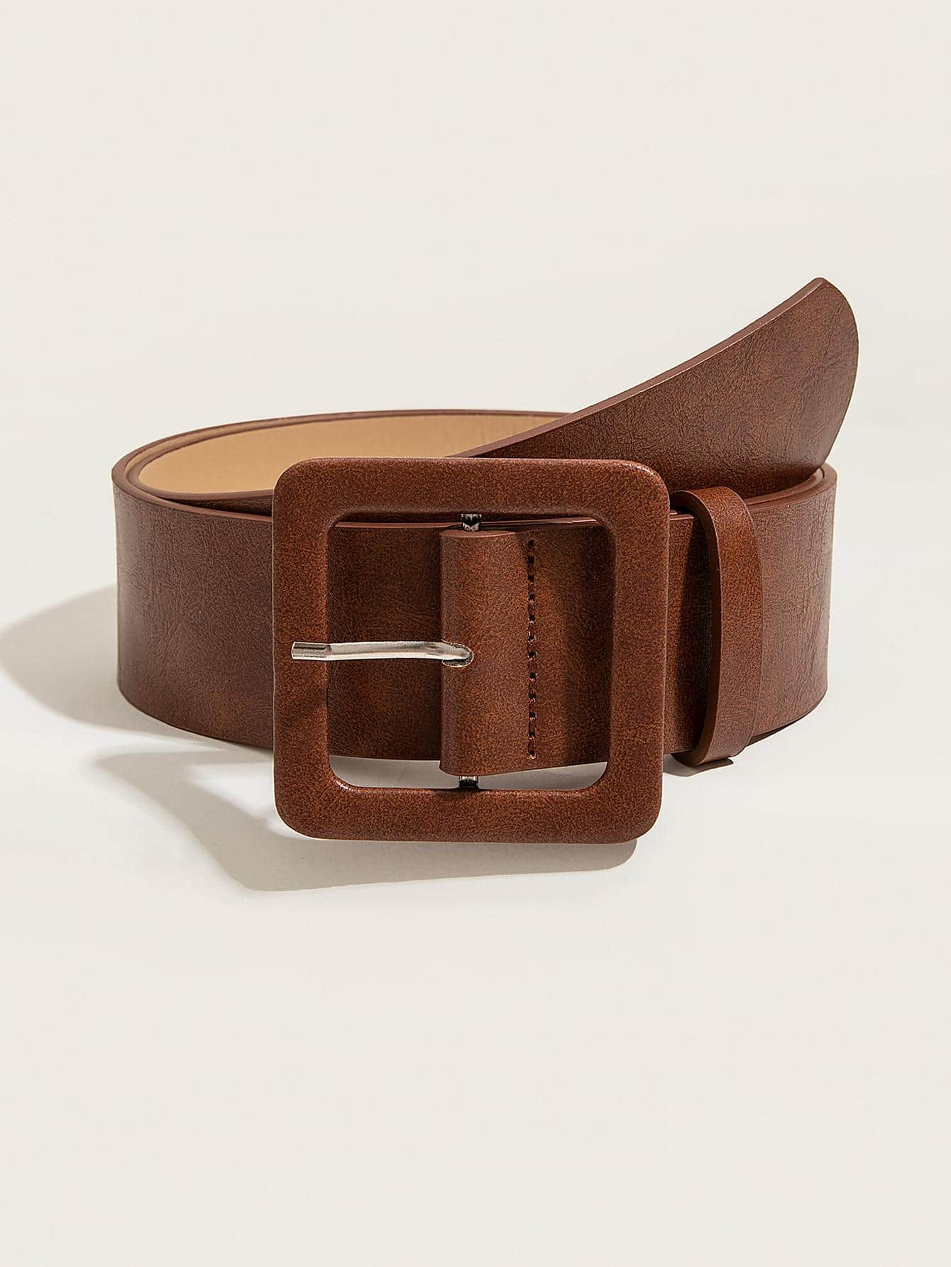 1pc Stylish Women Solid Fashion PU Buckle Belt For Dress Decoration-The Perfect Travel Accessory ... | SHEIN