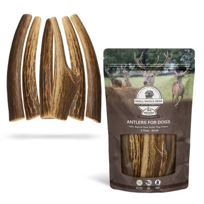WhiteTail Naturals Deer Antlers for Small Dogs - 6 Pack Durable Chew Bones for Aggressive Chewers | Target