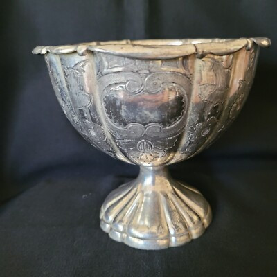 SILVER PLATED ORNATE COMPOTE/CANDY DISH 5 INCHES TALL/5.75 WIDE AT TOP BASE 3.25  | eBay | eBay US