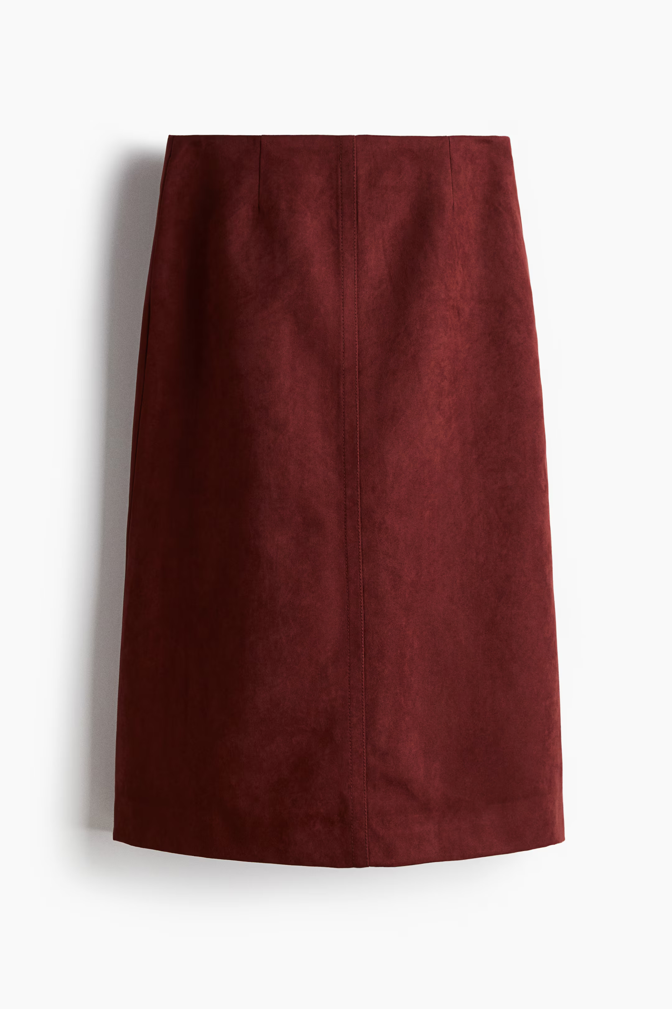 Midi skirt - Burgundy - Ladies | H&M GB | H&M (UK, MY, IN, SG, PH, TW, HK)