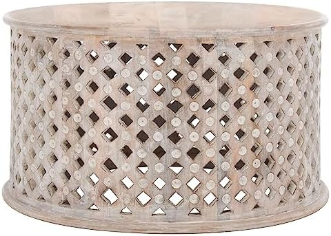 Safavieh Home Collection COF5301 Table, Burnt White | Amazon (US)