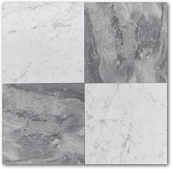 Stone Center Online Bardiglio Gray Marble 12x12 Tile Honed Kitchen Bath Wall Floor Backsplash Sho... | Amazon (US)