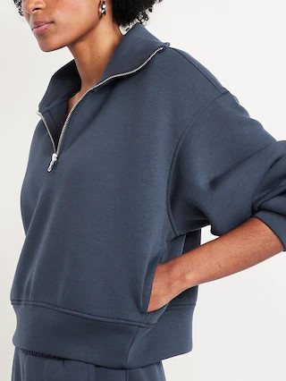 Bounce Fleece Half-Zip Pullover Sweatshirt | Old Navy (US)