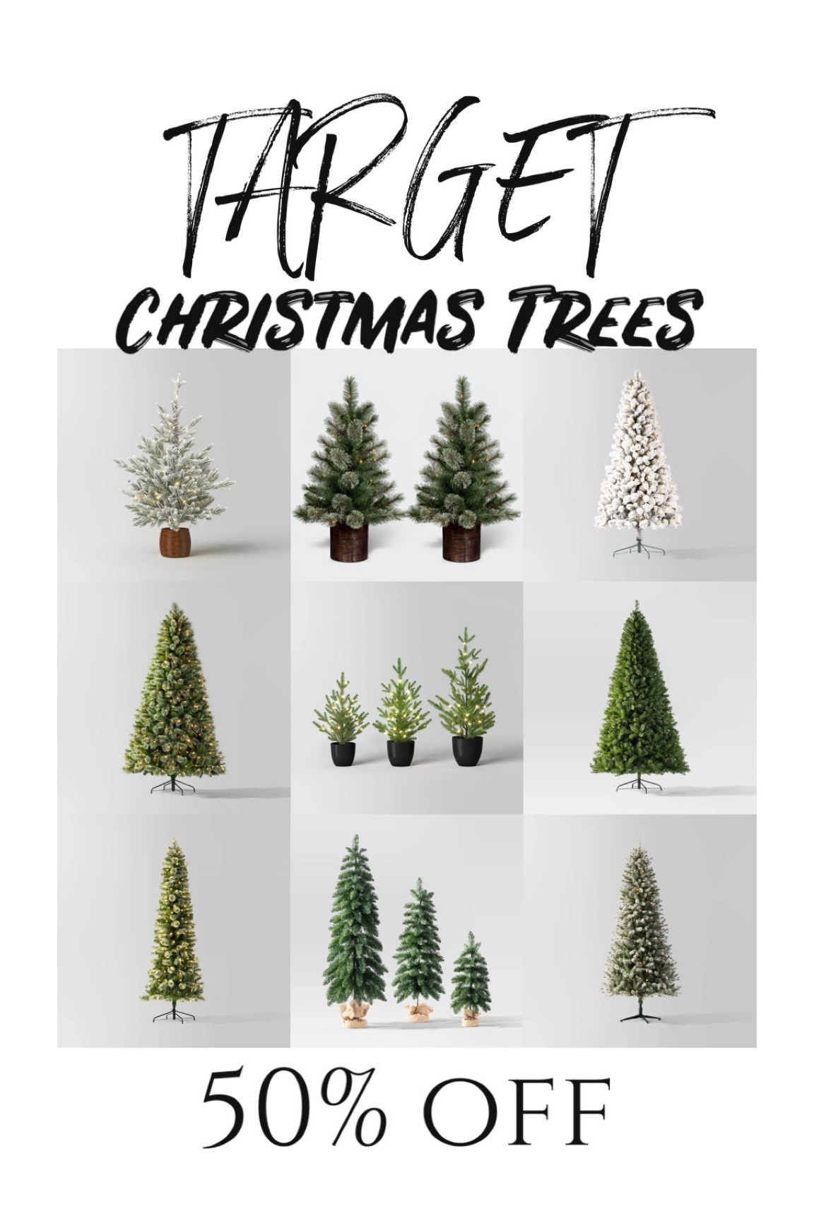 Target Christmas trees 50% off 🎄

#LTKSeasonal #LTKHoliday #LTKSaleAlert